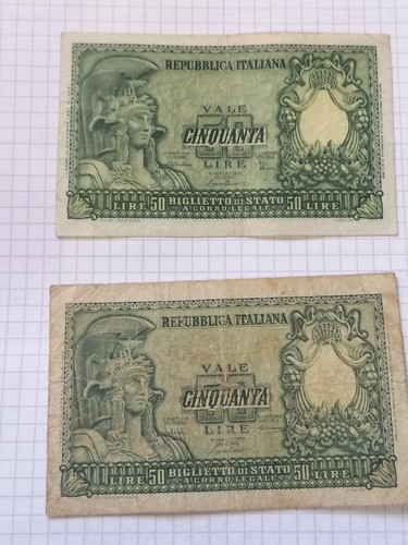 Banconote lire elmata del - 50,