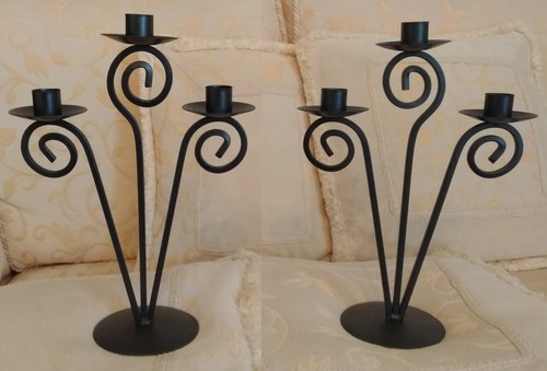 Coppia candelabri ferro - coppia,