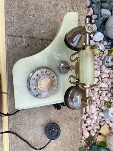 Telefono marmo vintage - telefono, in