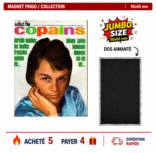 Magnet frigo claude francois - magnet,
