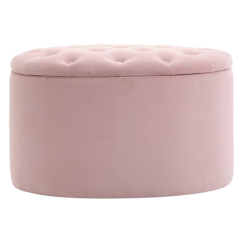 Homcom pouf poggiapiedi ovale - pouf,