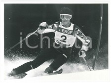1985 ca ITALIA - SCI ALPINO Daniela ZINI durante una gara - Foto 24x18 cm