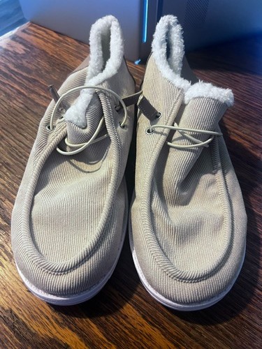Scarpe slip tela beige - scarpe, in