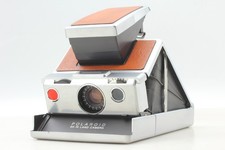 [COME NUOVO] Polaroid SX-70 fotocamera terrestre istantanea pelle marrone pellicola pieghevole GIAPPONE