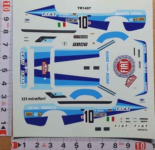 Decals fiat 131 - decals, abarth
