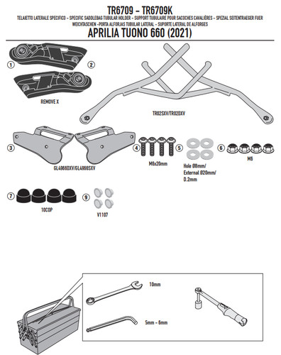 Givi telaietto remove per - remove-x,