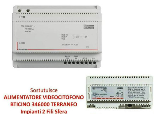 Alimentatore videocitofono - videocitofono, 2