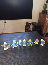 Lotto di 7 figurine puffi