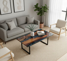 Tavolo Fiume Resina Epossidica