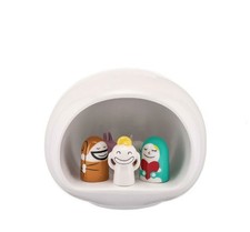 Presepe in porcellana bianco 5