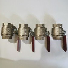 Lotto 4 Valvole a Sfera DN40 - Chiavi d’Arresto (NUOVE)