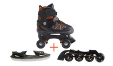 NEXTREME PATTINI A ROTELLE TRASFORMABILI IN PATTINI IN LINEA E DA GHIACCIO 3IN1