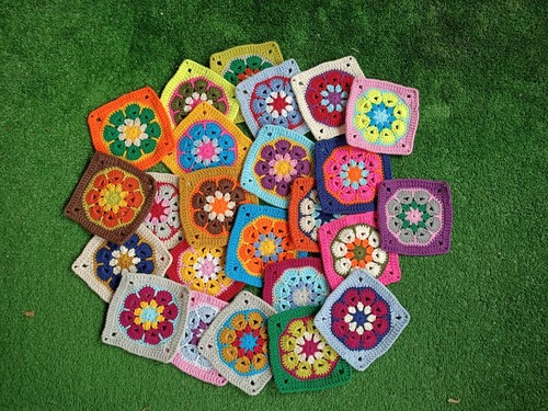 Set quadrati della nonna - 24,