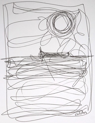 Disegno linea astratta