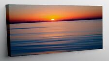 QUADRO MODERNO STAMPA TELA MODERNI PAESAGGIO MARE SPIAGGIA TRAMONTO QUADRI t150
