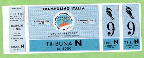 Biglietto olimpiadi cortina - biglietto,