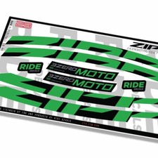 Decalcomanie forcella Zipp 3Zero Moto 29 2023 - Verde - con licenza Zipp