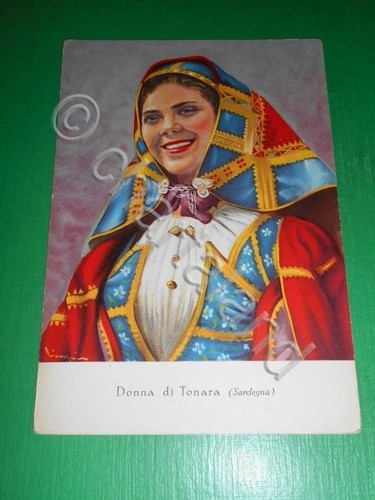 Cartolina costumi sardi - cartolina,