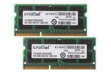 8GB Crucial 2X4GB 2RX8