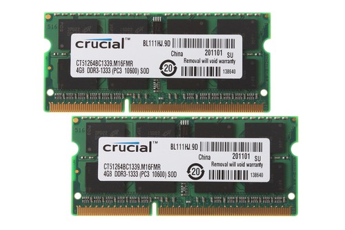 8gb crucial 2x4gb 2rx8 - 2x4gb,