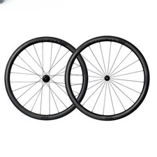 Set ruote bici da strada 700C leggere in fibra di carbonio raggi piatti freno a V parte bicicletta