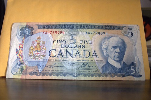 Canadian dollar bill - canadian,