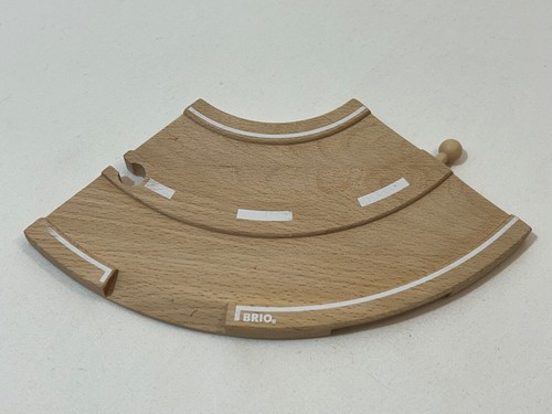 Pezzo stradale curvo legno - pezzo, in