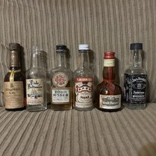 Lotto di 6 mini bottiglie di