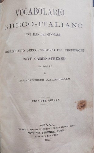 Ottocentina vocabolario greco - ottocentina,