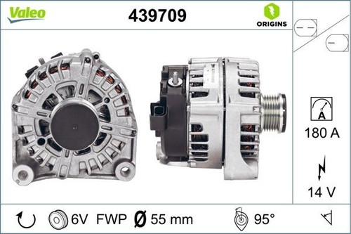 Alternatore 439709 valeo - valeo, per