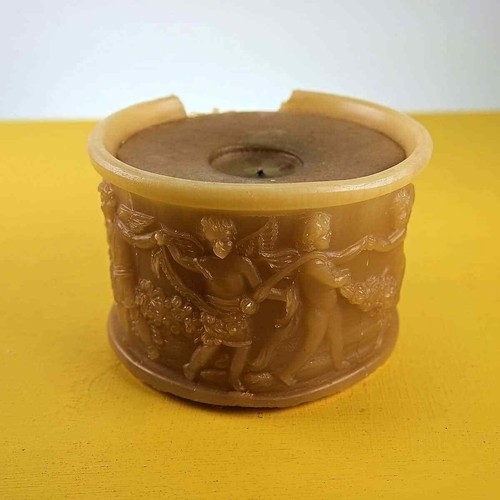Candela vintage con decori - candela,