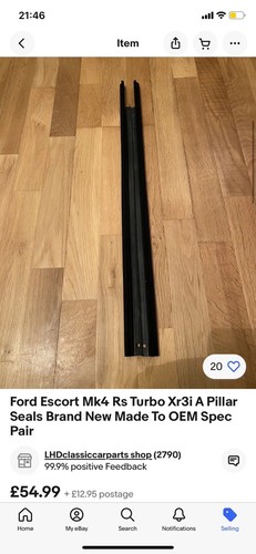 Kit restauro ford escort - kit,