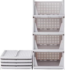 Organizer Armadio, 4 Set Organizer Cassetti, Portaoggetti Contenitori Pieghevole