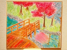 Dipinto originale pastello ad