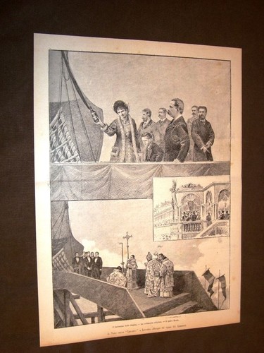 Livorno nel 1883 varo - livorno,