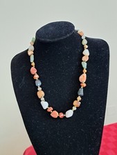 Collana vintage pietre dure di diversa qualità colore e forma