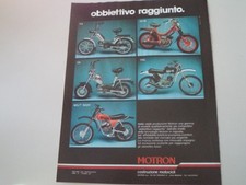 advertising Pubblicità 1979 MOTO MOTRON RA 50/SV3 R/SA/TR6/MS/T BABY 50