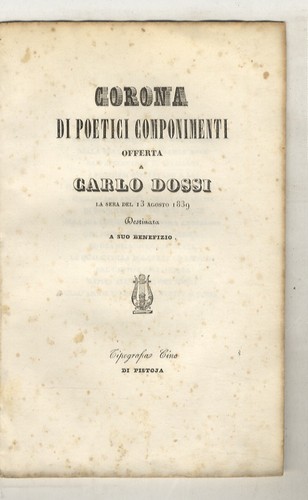 Corona poetici componimenti - corona,