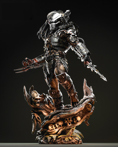 Blooded predator resina model - predator,