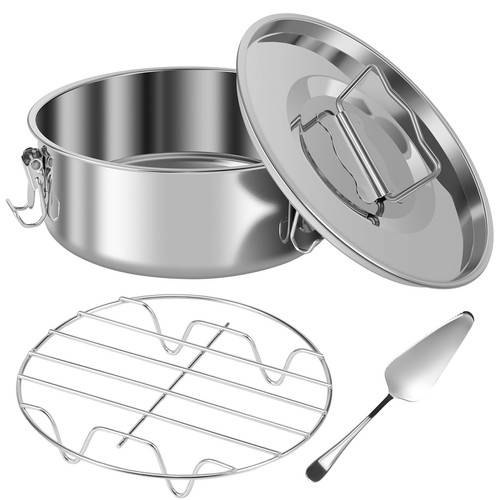 Teglia per flan acciaio - 1x(teglia,