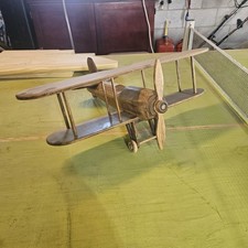 Modellino aereo in legno fatto