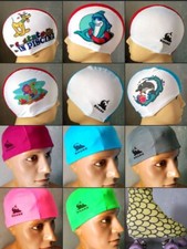 CUFFIA NUOTO LYCRA CUFFIE PISCINA MARE HOTEL SPA UOMO DONNA BAMBINI IN TESSUTO