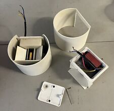 DUE LAMPADE APPLIQUE FARETTI IN ALLUMINIO PER ESTERNO LED DESIGN