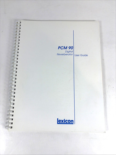 Manuale utente riverbero