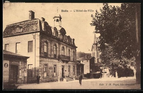 Cpa boën hôtel - cpa, l´hôtel-de-ville
