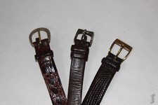 3 Cinture da donna - coccodrillo - pelle - lucertola