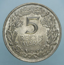 GERMANIA WEIMAR 5 MARK 1925 D
