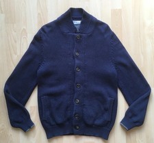 BRUNELLO CUCINELLI CARDIGAN PIU' SPESSO BLU SCURO TG 52