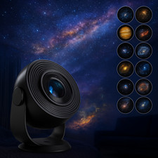 Proiettore LED Astronomico con 12 Diapositive, Effetto Galassia e Cielo Stellato
