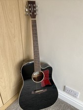 Tanglewood Winterleaf TW5 BK elettroacustica + custodia rigida in schiuma, pickup non testato